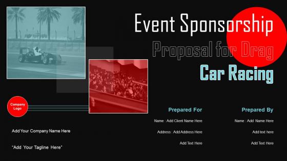Event Sponsorship Proposal For Drag Car Racing Powerpoint Presentation Slides