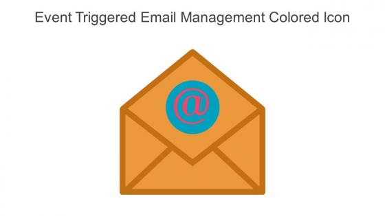 Event Triggered Email Management Colored Icon In Powerpoint Pptx Png And Editable Eps Format