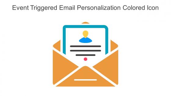 Event Triggered Email Personalization Colored Icon In Powerpoint Pptx Png And Editable Eps Format