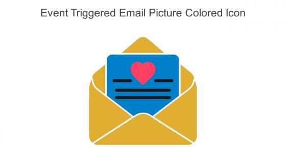 Event Triggered Email Picture Colored Icon In Powerpoint Pptx Png And Editable Eps Format