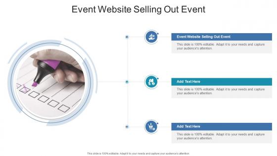 Event Website Selling Out Event In Powerpoint And Google Slides Cpb