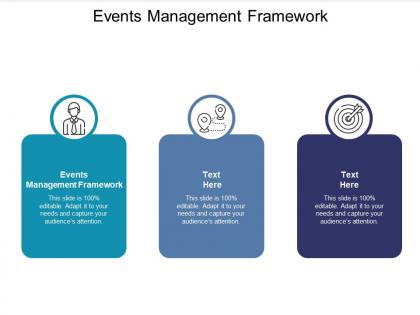 Events management framework ppt powerpoint presentation layouts template cpb