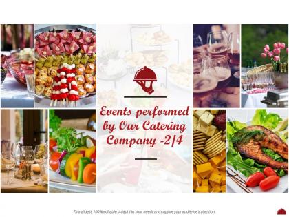 Events performed by our catering company l2053 ppt powerpoint summary ideas