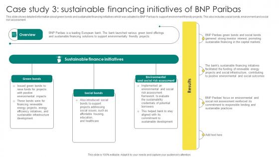Everything About Commercial Banking Case Study 3 Sustainable Financing Initiatives Of Bnp Fin SS V