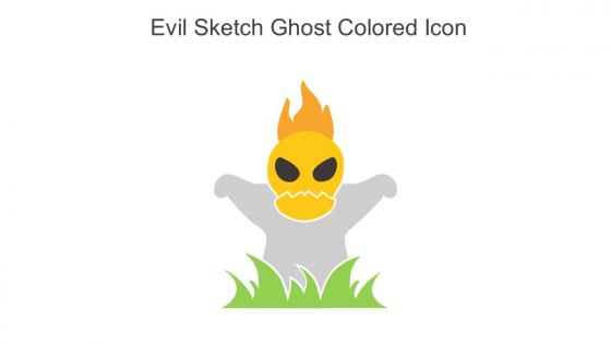Evil Sketch Ghost Colored Icon In Powerpoint Pptx Png And Editable Eps Format