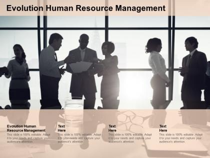 Evolution human resource management ppt powerpoint presentation show smartart cpb