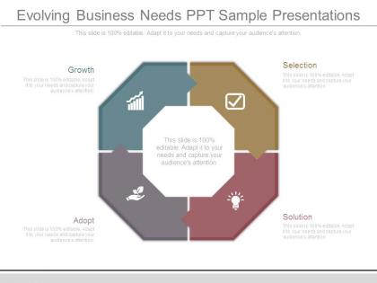 Evolving business needs ppt sample presentations