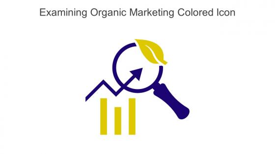 Examining Organic Marketing Colored Icon In Powerpoint Pptx Png And Editable Eps Format