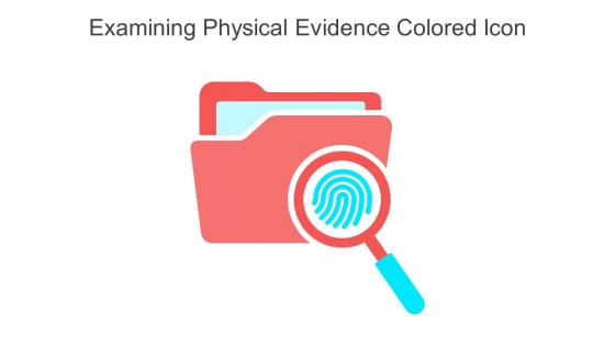 Examining Physical Evidence Colored Icon In Powerpoint Pptx Png And Editable Eps Format