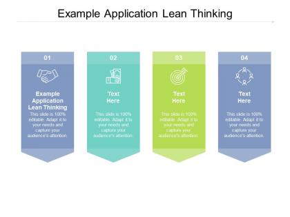 Example application lean thinking ppt powerpoint presentation files cpb