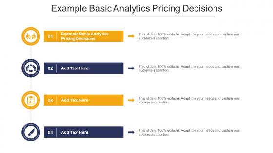 Example Basic Analytics Pricing Decisions In Powerpoint And Google Slides Cpb