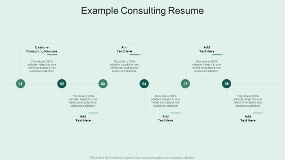 Example Consulting Resume In Powerpoint And Google Slides Cpb