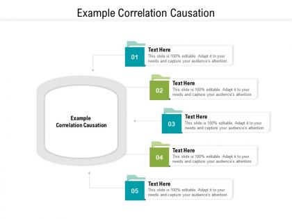 Example correlation causation ppt powerpoint presentation icon graphic images cpb