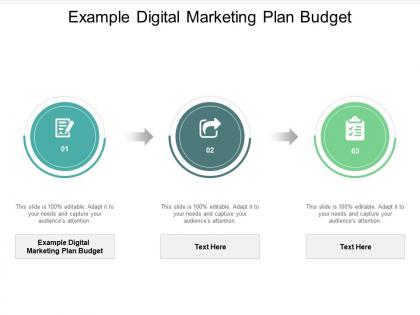 Example digital marketing plan budget ppt powerpoint presentation pictures file formats cpb