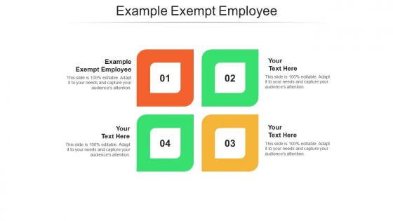 Example exempt employee ppt powerpoint presentation file visual aids cpb