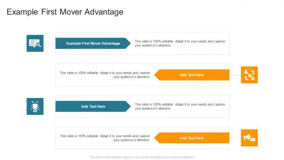 Example First Mover Advantage In Powerpoint And Google Slides Cpb