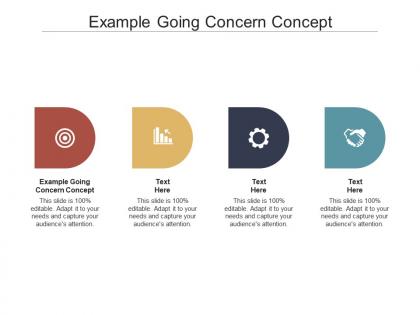 Example going concern concept ppt powerpoint presentation visual aids professional cpb