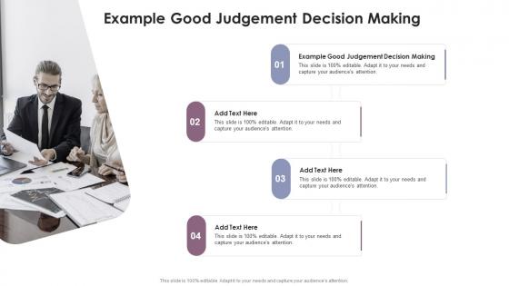 Example Good Judgement Decision Making In Powerpoint And Google Slides Cpb
