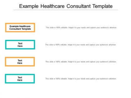 Example healthcare consultant template ppt powerpoint presentation outline graphic tips cpb