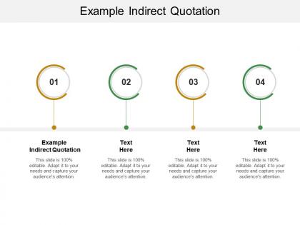 Example indirect quotation ppt powerpoint presentation icon background cpb