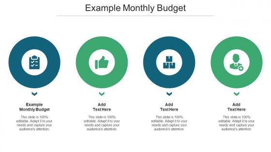 Example Monthly Budget Ppt Powerpoint Presentation Model Icon Cpb