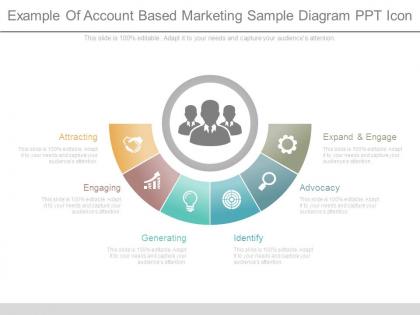 Example of account based marketing sample diagram ppt icon