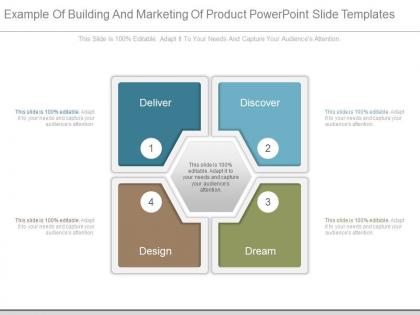 Example of building and marketing of product powerpoint slide templates