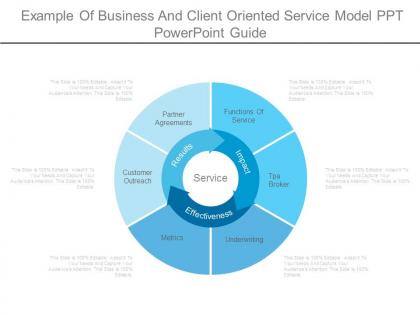 Example of business and client oriented service model ppt powerpoint guide