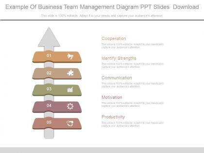 Example of business team management diagram ppt slides download