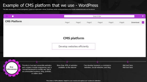 Example Of CMS Platform That We Use Word Press Web Designing And Development