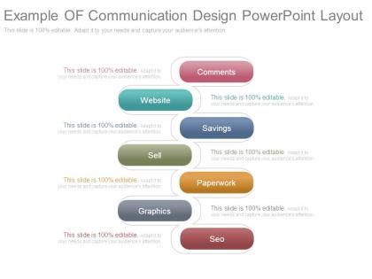 Example of communication design powerpoint layout