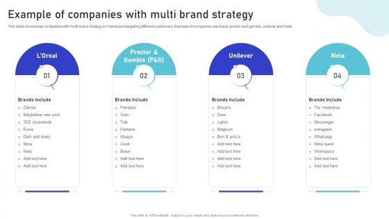 Example Of Companies With Multi Brand Multiple Brands Launch Strategy In Target