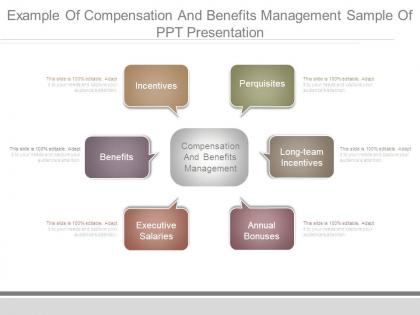 Example of compensation and benefits management sample of ppt presentation