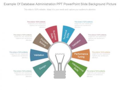 Example of database administration ppt powerpoint slide background picture