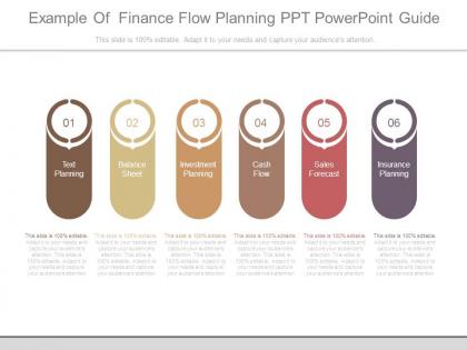 Example of finance flow planning ppt powerpoint guide