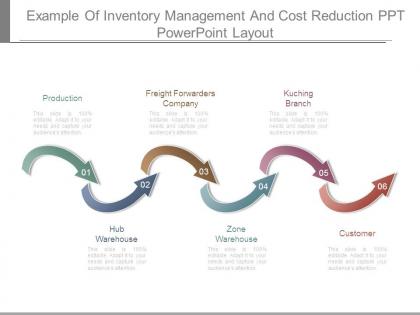 Example of inventory management and cost reduction ppt powerpoint layout