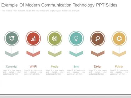 Example of modern communication technology ppt slides