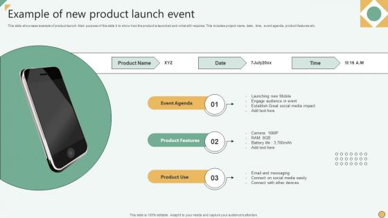 Example Of New Product Launch Event