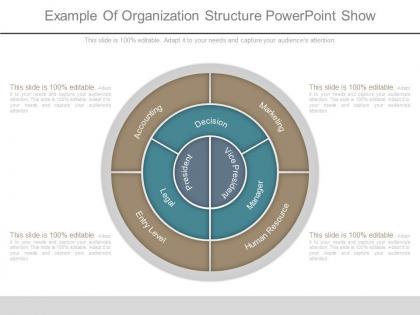 Example of organization structure powerpoint show