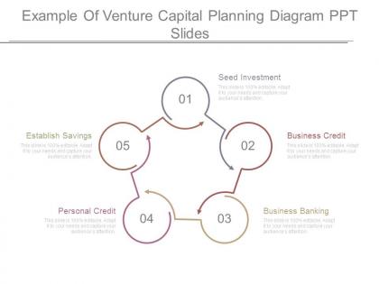 Example of venture capital planning diagram ppt slides