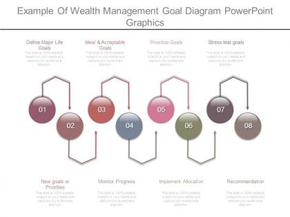 Example of wealth management goal diagram powerpoint graphics