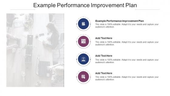 Example Performance Improvement Plan In Powerpoint And Google Slides Cpb
