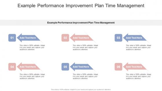 Example Performance Improvement Plan Time Management In Powerpoint And Google Slides Cpb
