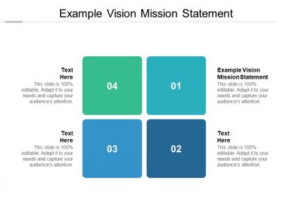 Example vision mission statement ppt powerpoint presentation portfolio cpb