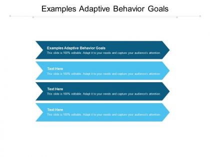 Examples adaptive behavior goals ppt powerpoint presentation professional demonstration cpb