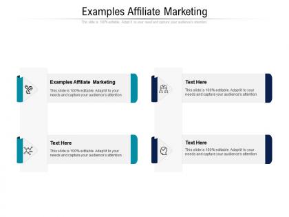Examples affiliate marketing ppt powerpoint presentation slides layouts cpb