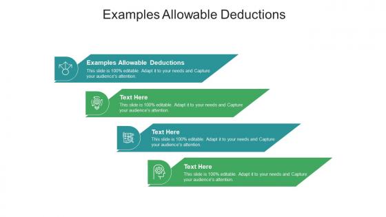 Examples allowable deductions ppt powerpoint presentation icon deck cpb