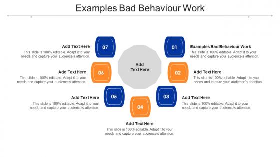 Examples Bad Behaviour Work Ppt Powerpoint Presentation Portfolio Ideas Cpb