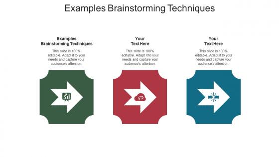 Examples brainstorming techniques ppt powerpoint presentation inspiration gridlines cpb