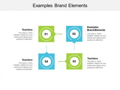 Examples brand elements ppt powerpoint presentation inspiration infographics cpb